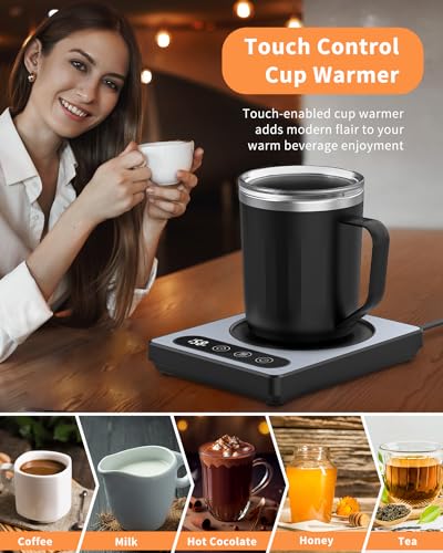 Maestri House Aquecedor de Caneca Elétrico com Controle de Temperatura (Cinza)