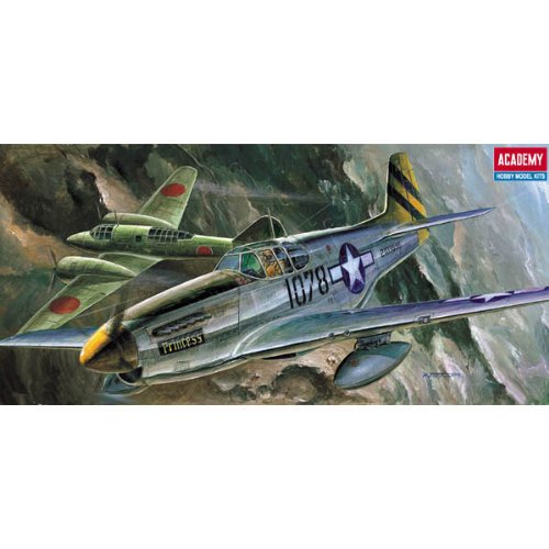 Academy P-51C Mustang 1:72 - Kit de Montagem Plástico com Detalhes Autênticos