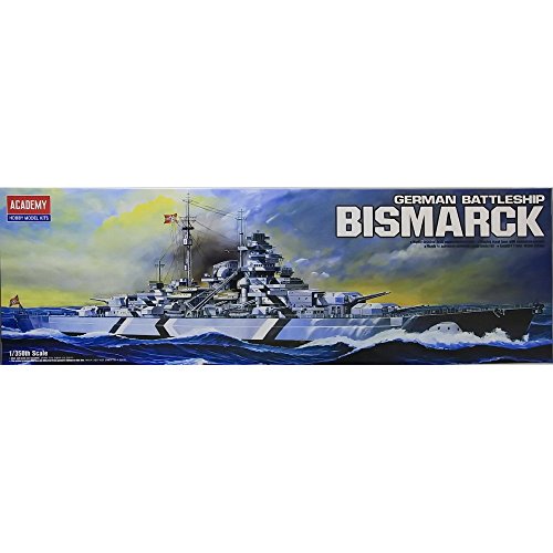 Academy Kit de Modelagem 1/350 Bismarck, Navio de Guerra Alemão (Marinho)