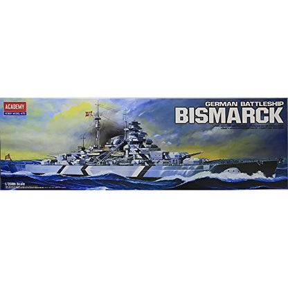 Academy Kit de Modelagem 1/350 Bismarck, Navio de Guerra Alemão (Marinho)