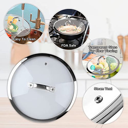 Tampa de Vidro Temperado Duxtop 11'' para Panela Sauté 5.5Qt (Transparente)