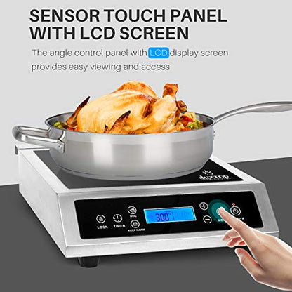 Duxtop Fogão de Indução Portátil Profissional 1800W, Sensor Touch, LCD