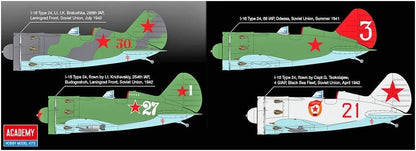 Academy Polikarpov I-16 Type 24 1/48 - Kit de Modelo Plástico