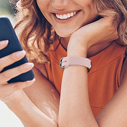 Lerobo 3x Pulseiras 20mm Samsung Galaxy Active2 P M (Rosa/Lavanda/Cinza)
