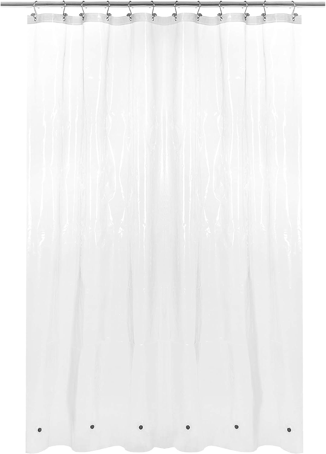 Barossa Design Cortina de chuveiro extra longa 182 x 203 cm