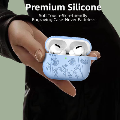 Lerobo Capa para AirPods Pro 2 - Gravada e Protetora  (Lilás)
