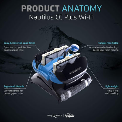 Aspirador de pó para piscina Dolphin Nautilus CC Plus