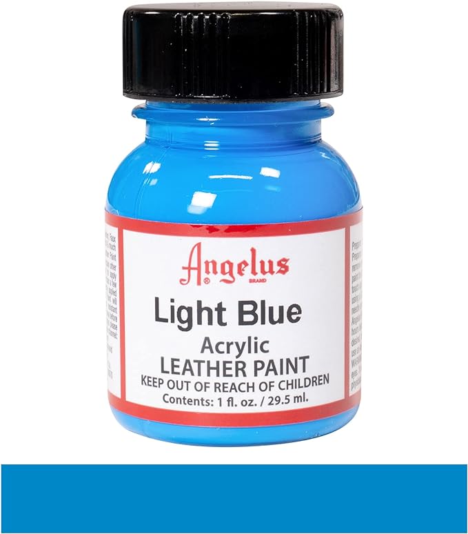 Angelus Tinta acrílica para couro 29,5 ml azul claro
