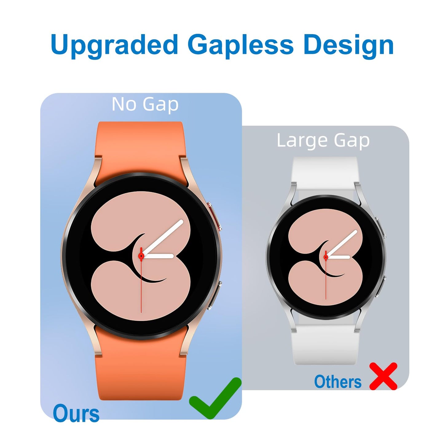Lerobo 5 Pulseiras Compatíveis com Galaxy Watch 7/6/5/4 20mm (Coral/Ouro/Vinho/Rosa/Verde)