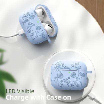 Lerobo Capa para AirPods Pro 2 - Gravada e Protetora  (Lilás)