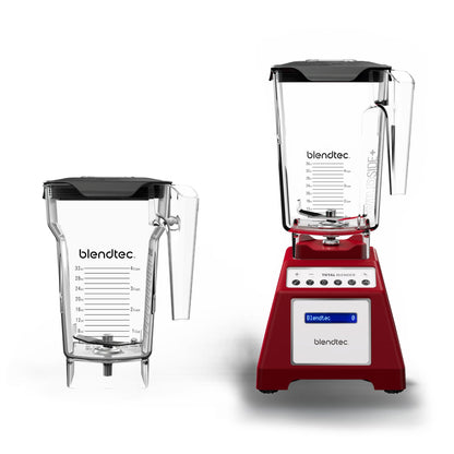 Liquidificador Blendtec Total Classic com Jarra WildSide+ 2,6L (Vermelho)