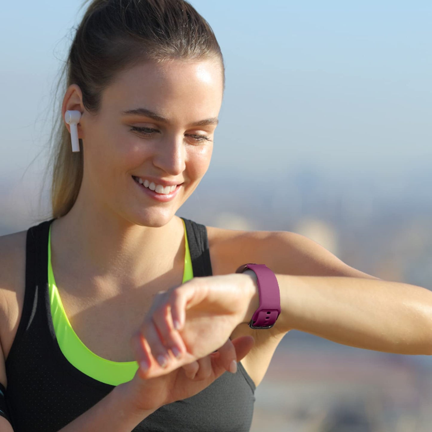 Lerobo 6 Pulseiras 20mm Silicone Compatível com Samsung Galaxy Watch (6 Cores)