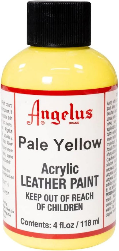 Angelus Tinta acrílica para couro 118 ml amarelo pálido