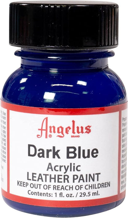 Angelus Tinta acrílica para couro 29,5 ml azul escuro