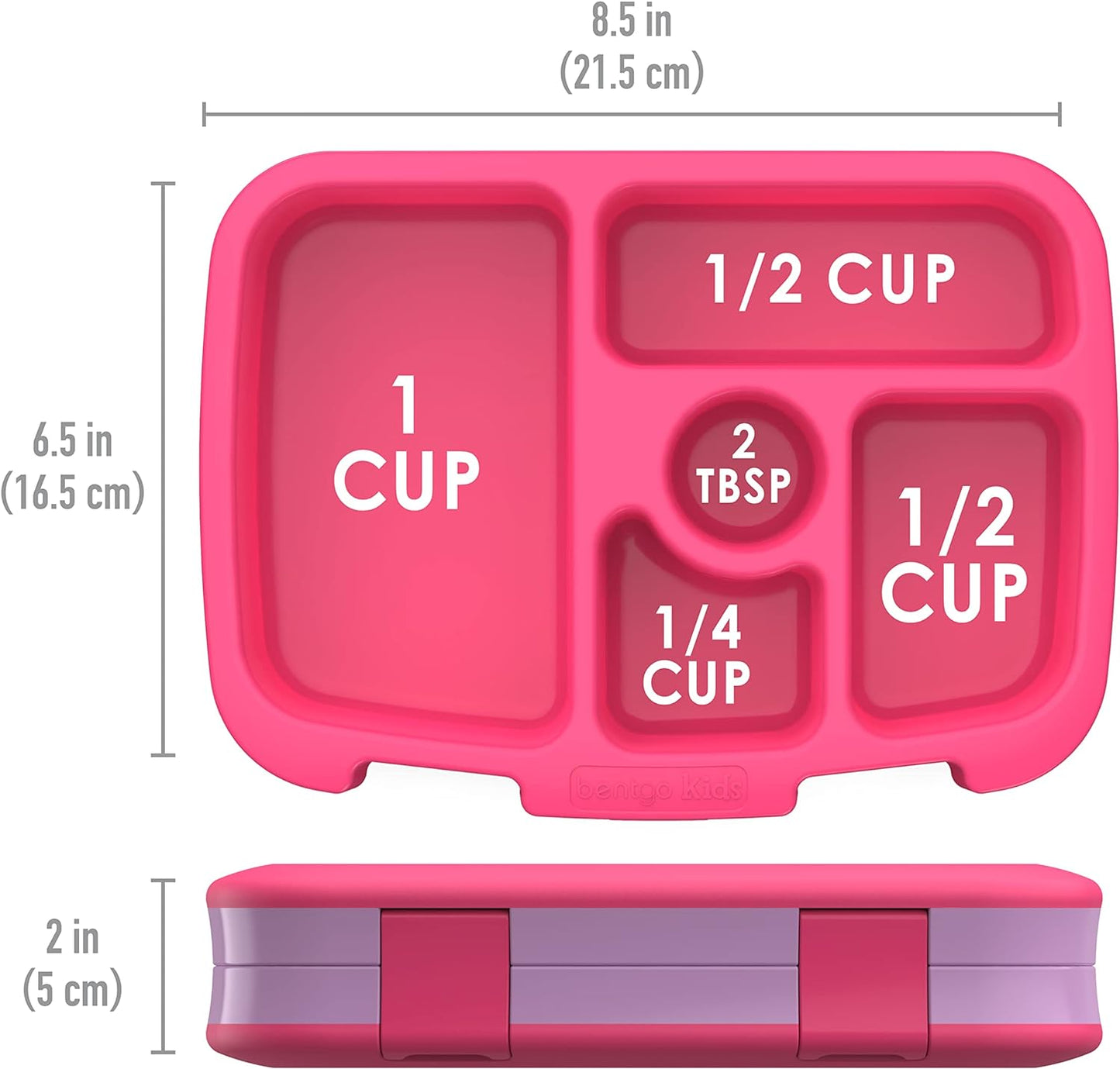 Bentgo® Lancheira infantil à prova de vazamento rosa