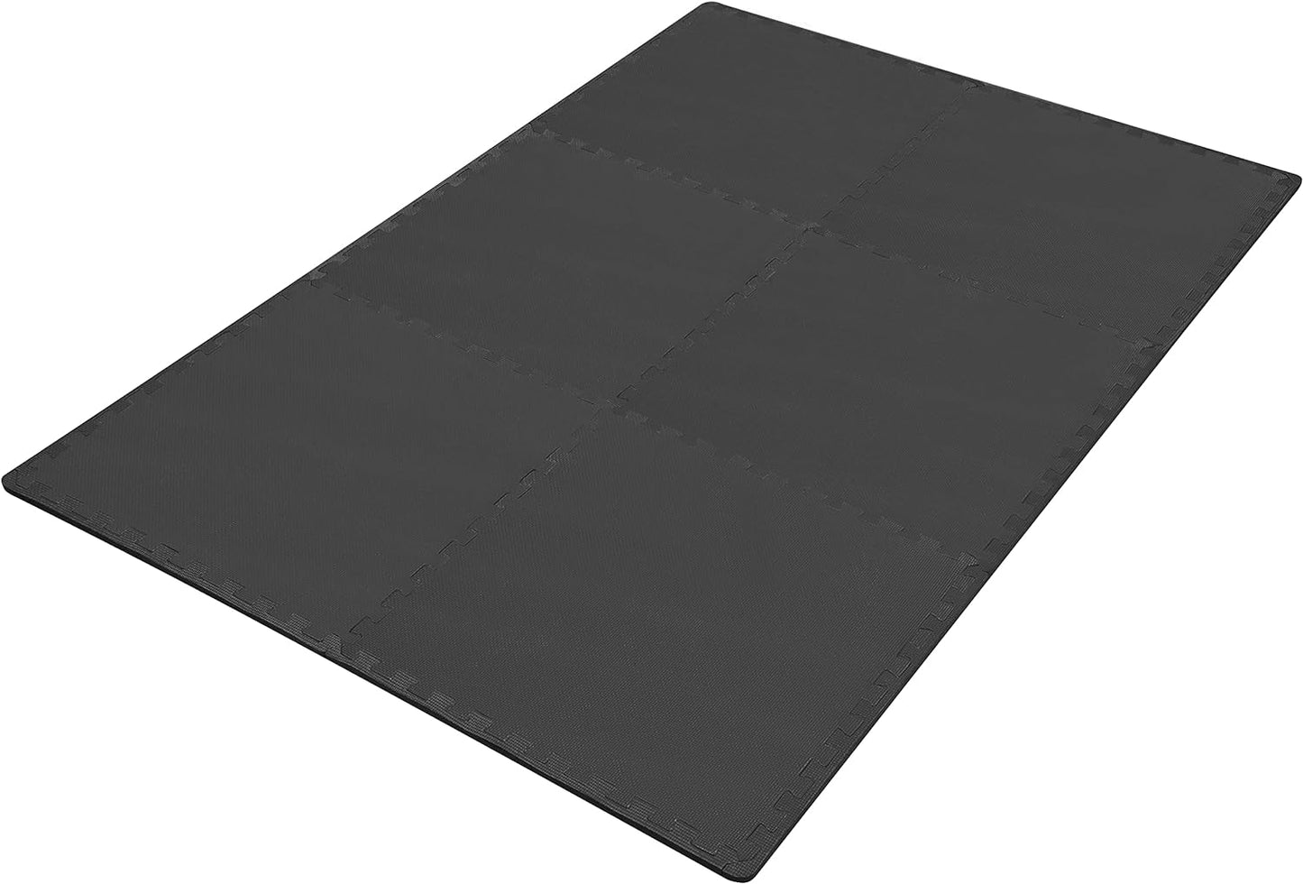BalanceFrom Tapete de exercício de quebra-cabeça EVA preto2