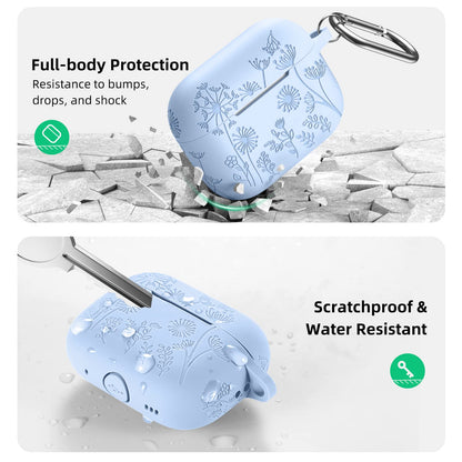 Lerobo Capa para AirPods Pro 2 - Gravada e Protetora  (Lilás)