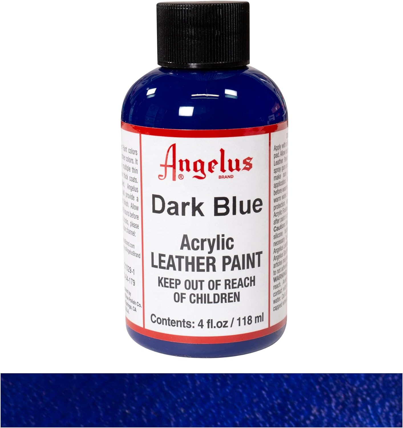 Angelus Tinta acrílica para couro  118 ml azul escuro