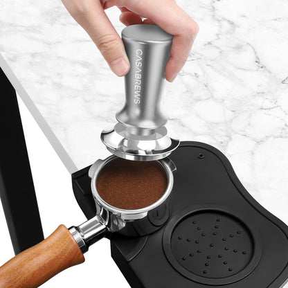 CASABREWS Tamper de Espresso 51mm Calibrado com Base Inox (Cinza)