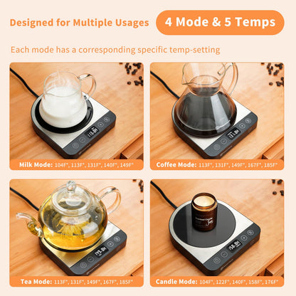 Maestri House Aquecedor Elétrico de Bebidas com 5 Temperaturas e Timer