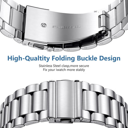 Lerobo Pulseira Aço Inox para Apple Watch + 2 Capas Protetoras