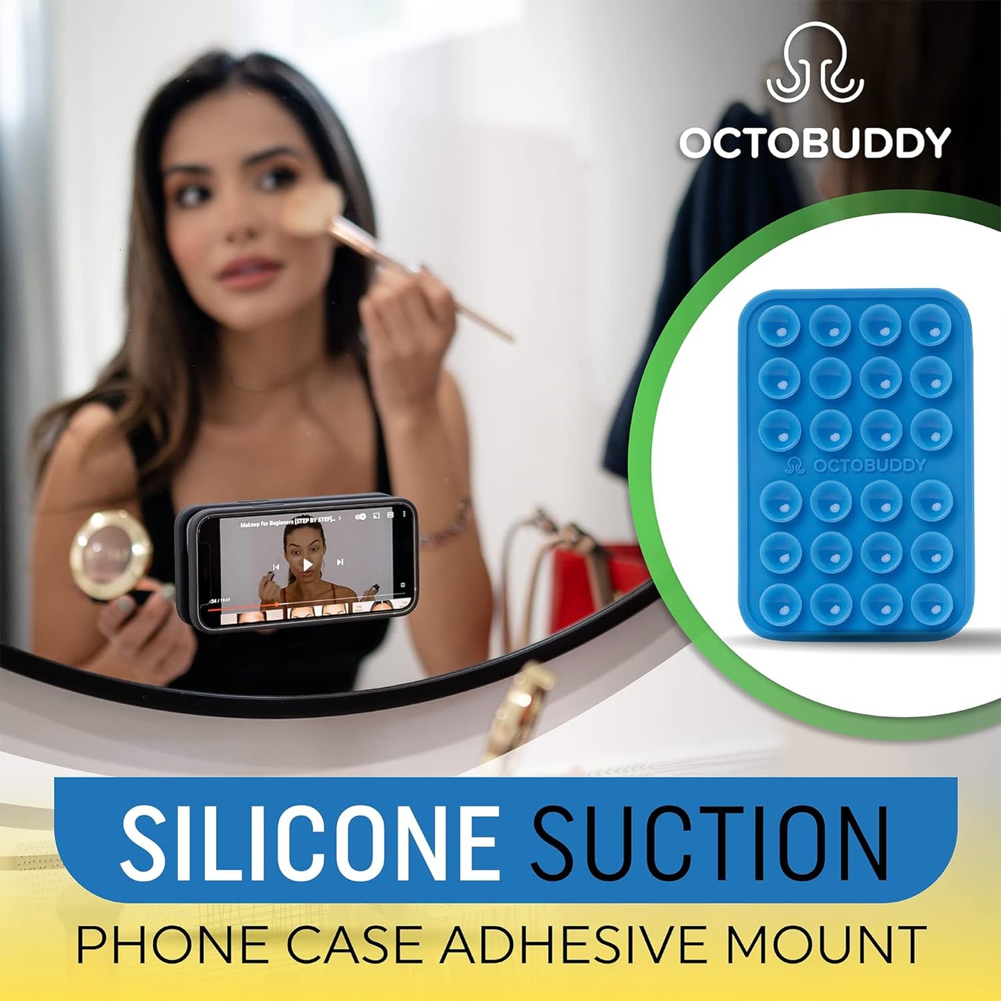 OCTOBUDDY Capa de telefone com sucção de silicone