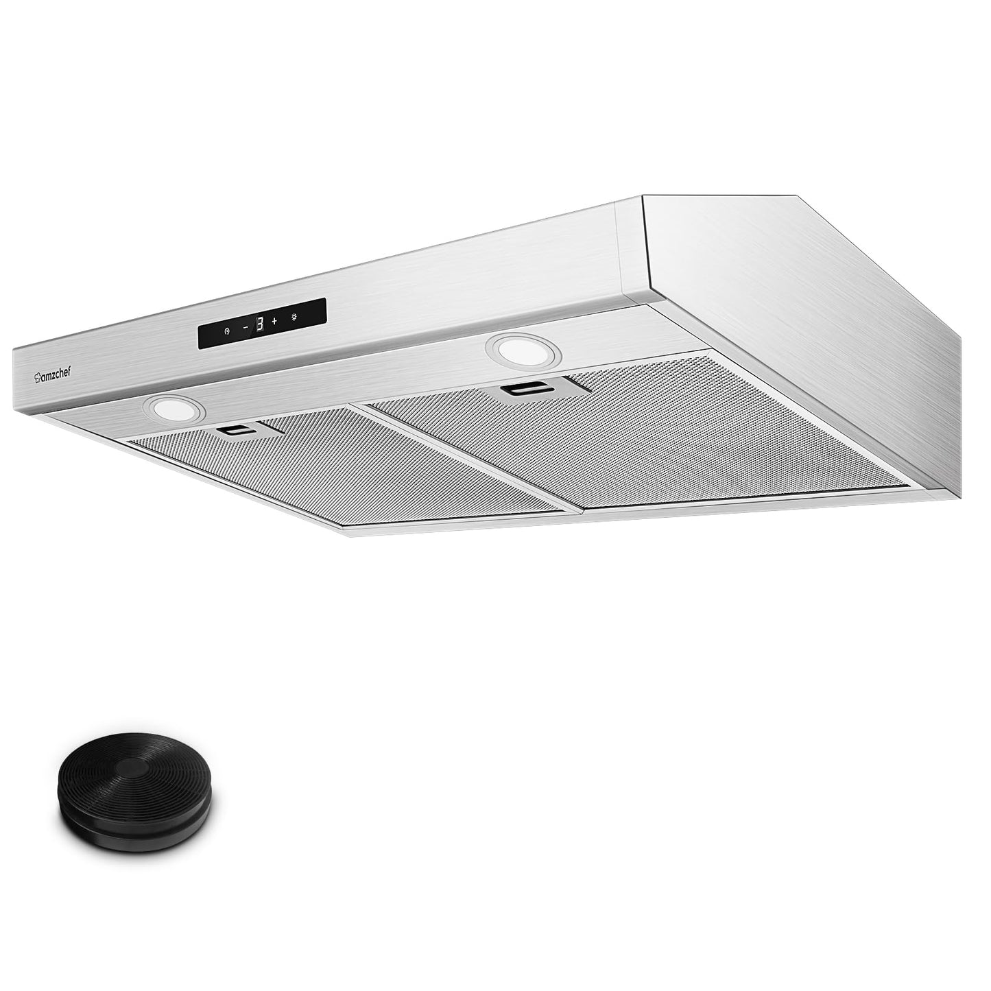 Coifa AMZCHEF de Embutir 30" com 900 CFM e Ventilador de 9 Velocidades (Inox)