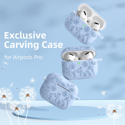 Lerobo Capa para AirPods Pro 2 - Gravada e Protetora  (Lilás)