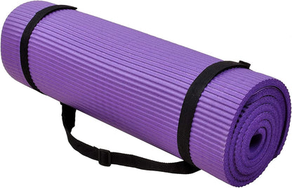 Balance From Go Yoga Tapete de ioga extra grosso roxo