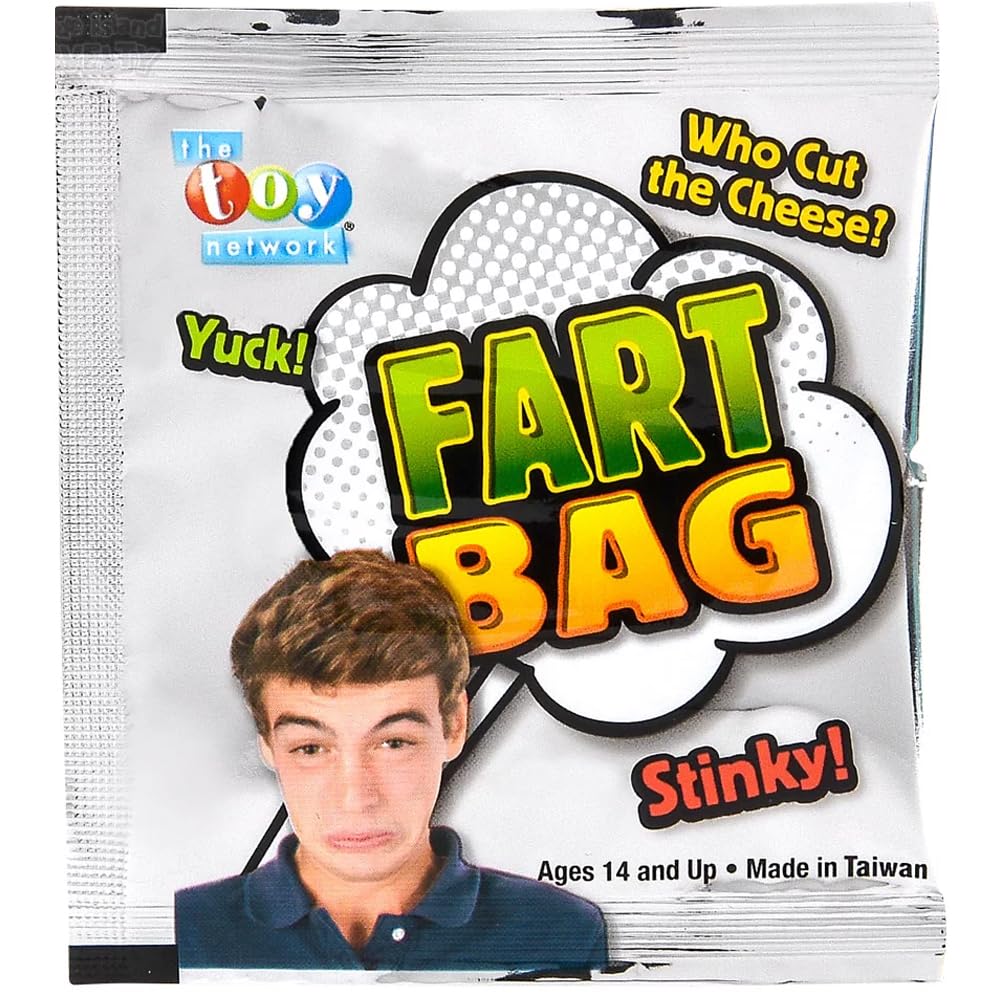 Rhode Island Novelty Fart Bag - Pacote com 24 Unidades - Presente Engraçado