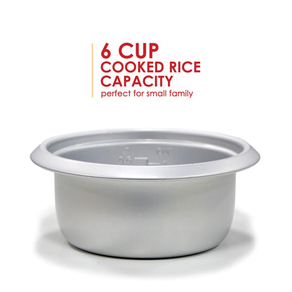 Elite Gourmet ERC-003 Panela Elétrica de Arroz 3 Xícaras Branca