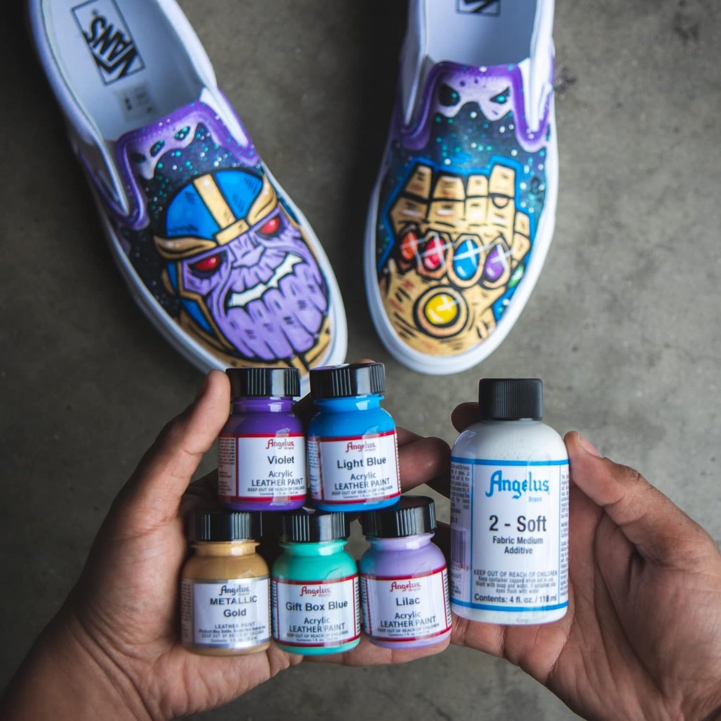 Angelus Tinta acrílica para couro 118 ml cinza-acast. escuro