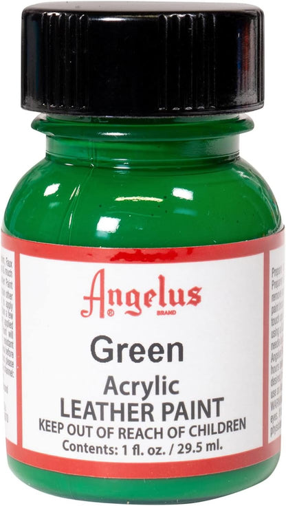 Angelus Tinta acrílica para couro 29,5 ml verde