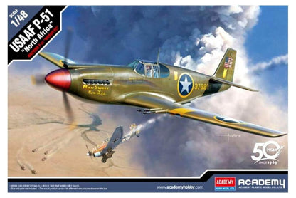 Academy P-51 Mustang 1/48 North African Front - Kit de Modelo Plástico