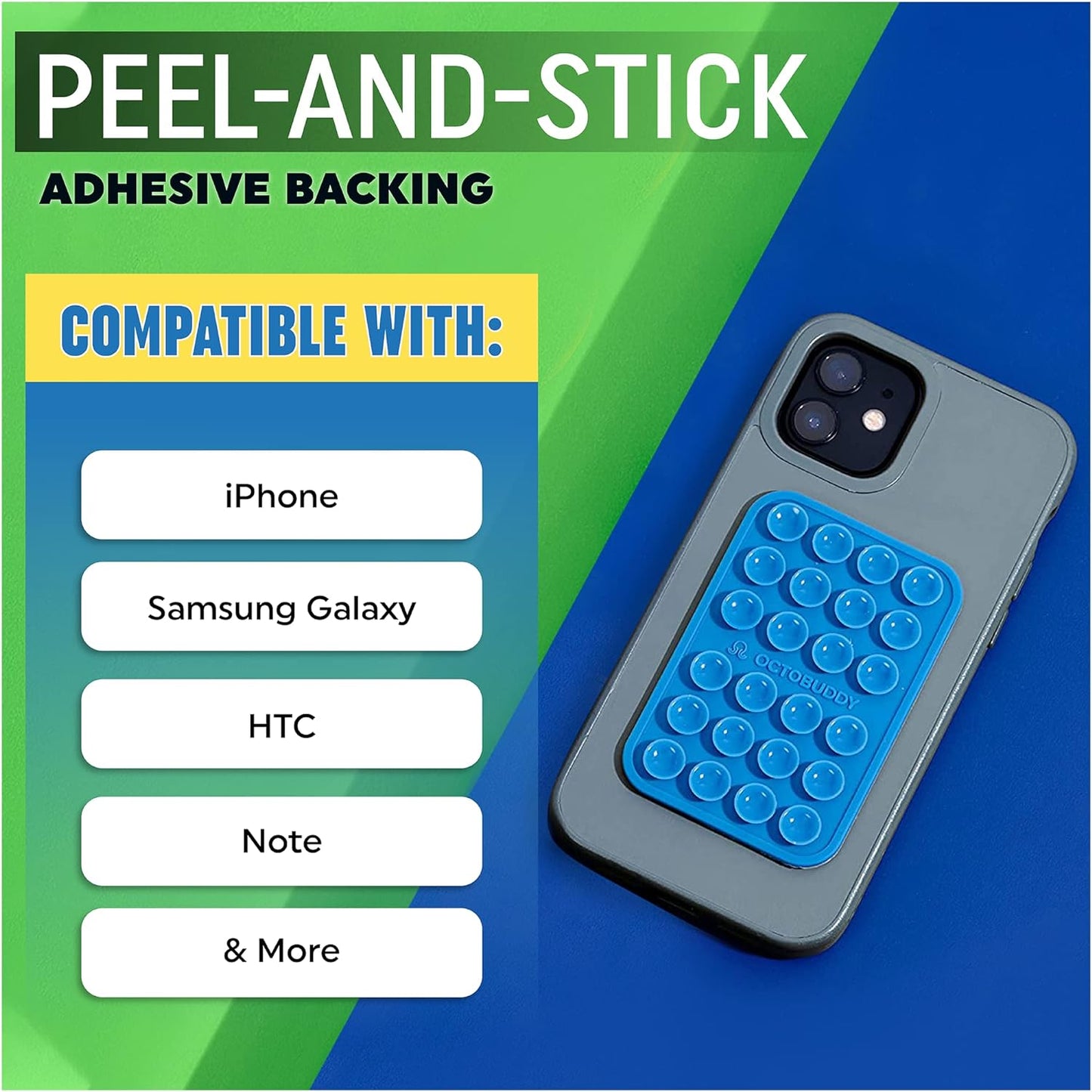 OCTOBUDDY Capa de telefone com sucção de silicone