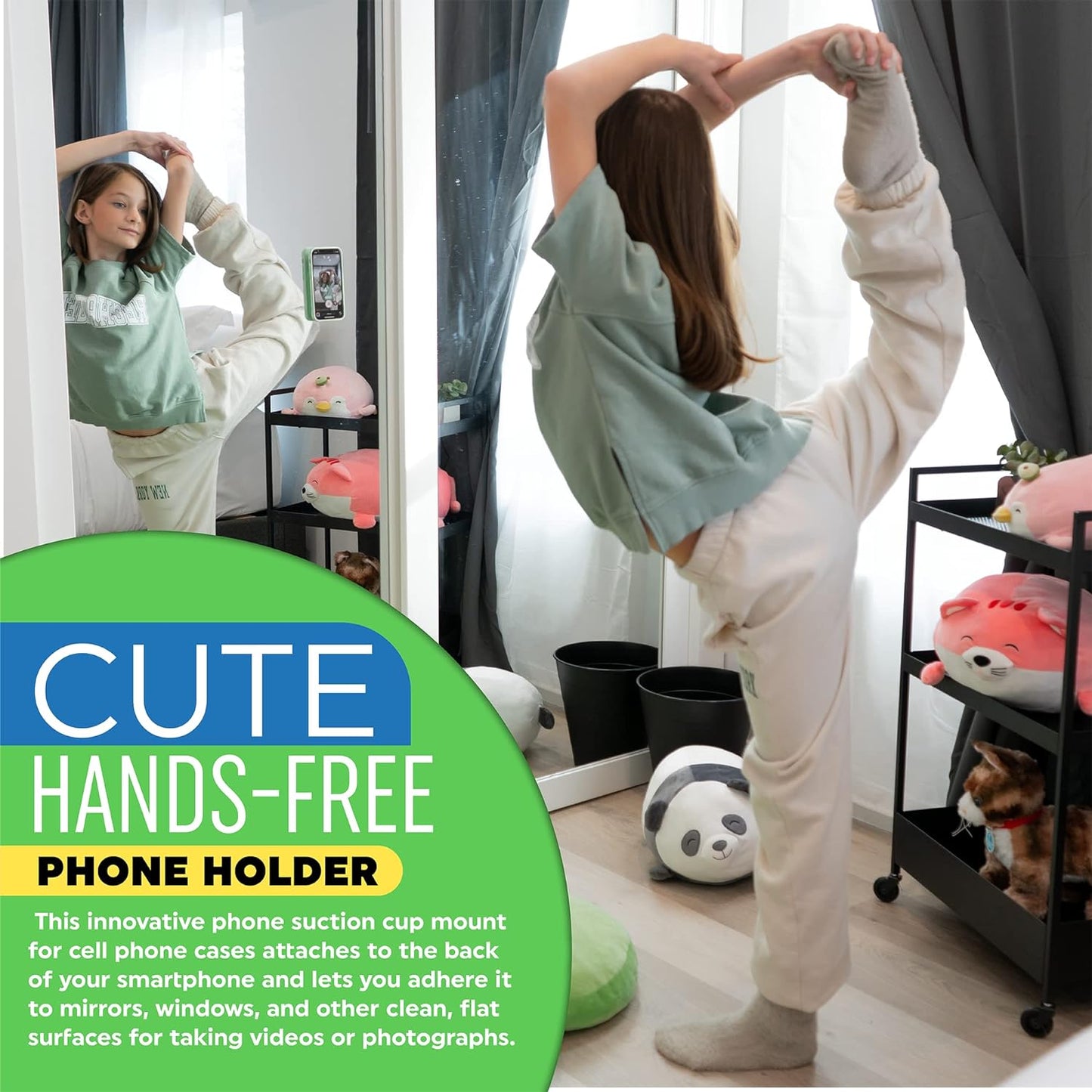 OCTOBUDDY Capa de telefone com sucção de silicone