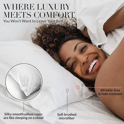 Beckham Hotel Collection Capa de almofada Queen c/4 branco