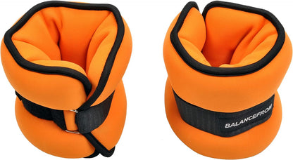 BalanceFrom 1 par de Pesos de pernas ajustável laranja