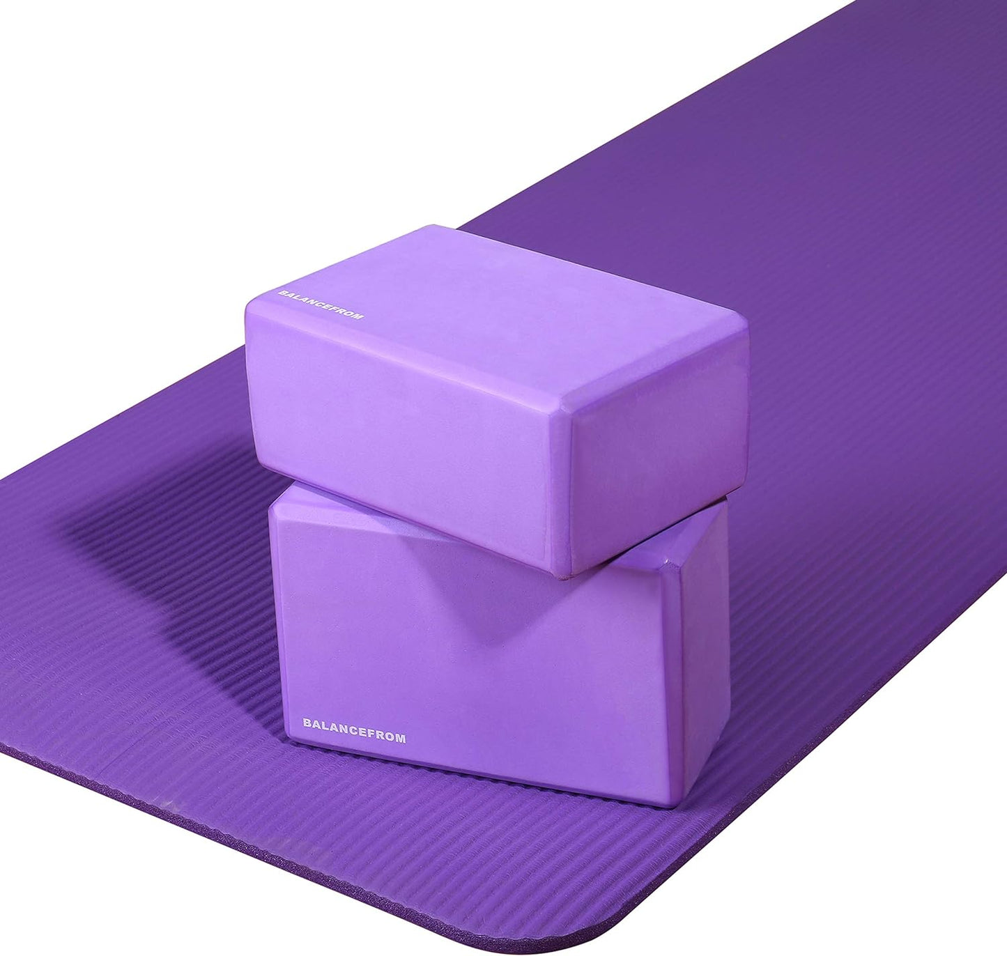 BalanceFrom Tapete de ioga multiuso 180 x 61 cm roxo