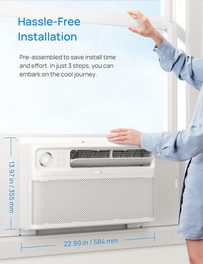 Dreo Ar condicionado para janela inversor - 8.000 BTU branco