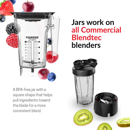 Liquidificador Blendtec Stealth X 885 com Jarra FourSide e Enclosure (Preto)