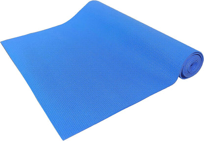 BalanceFrom Tapete de yoga de 3 mm de espessura azul