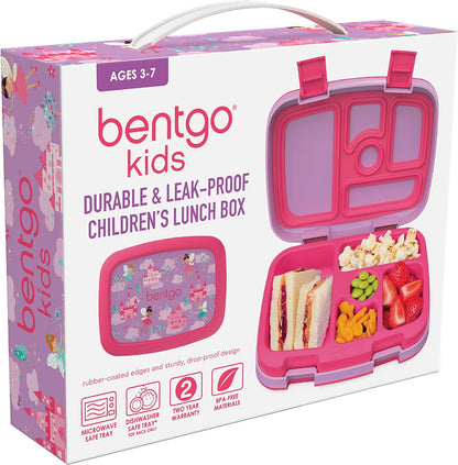 Bentgo® Lancheira infantil à prova de vazamento rosa