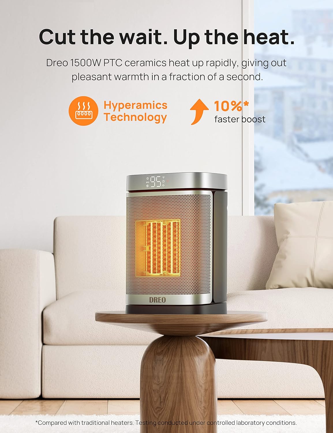 Dreo Aquecedor portátil 1500 watts ‎‎DR-HSH004A preto