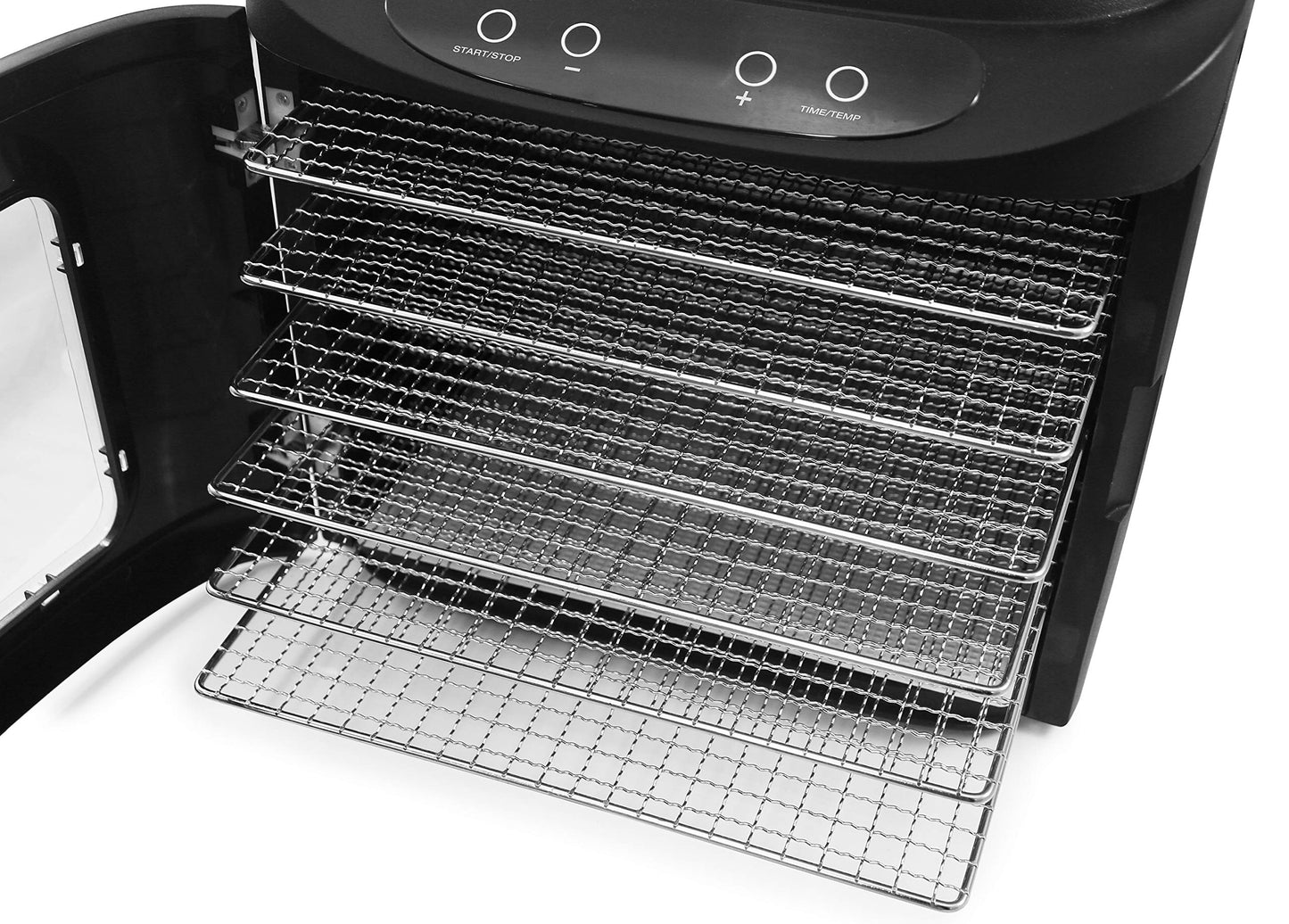 Elite Gourmet EFD-313B Desidratador de Alimentos 480W 6 Bandejas Inox
