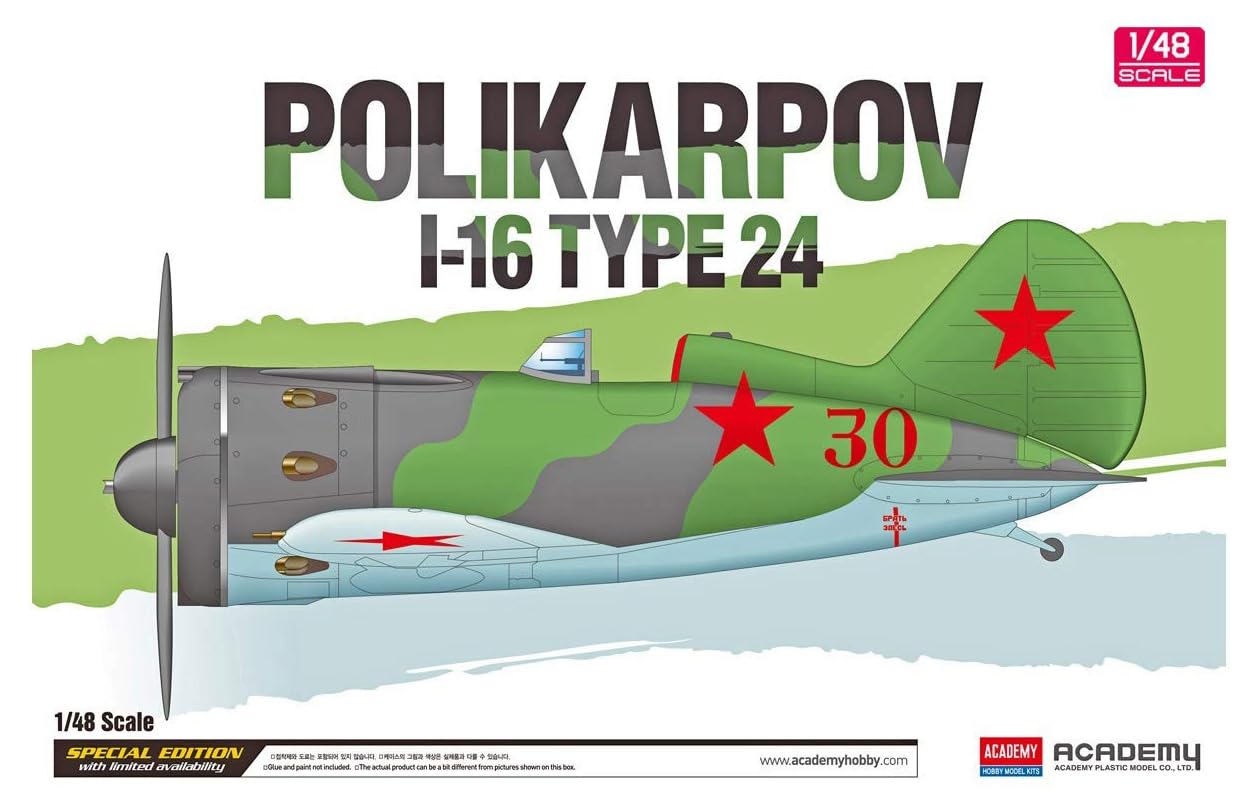 Academy Polikarpov I-16 Type 24 1/48 - Kit de Modelo Plástico