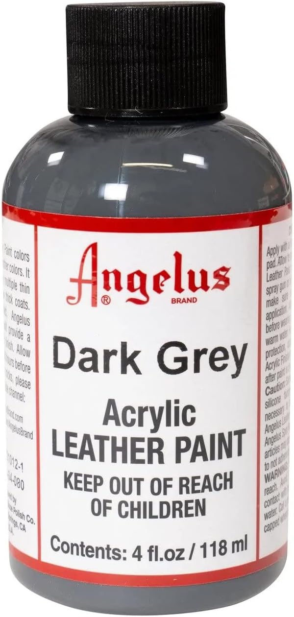Angelus Tinta acrílica para couro 118 ml cinza escuro
