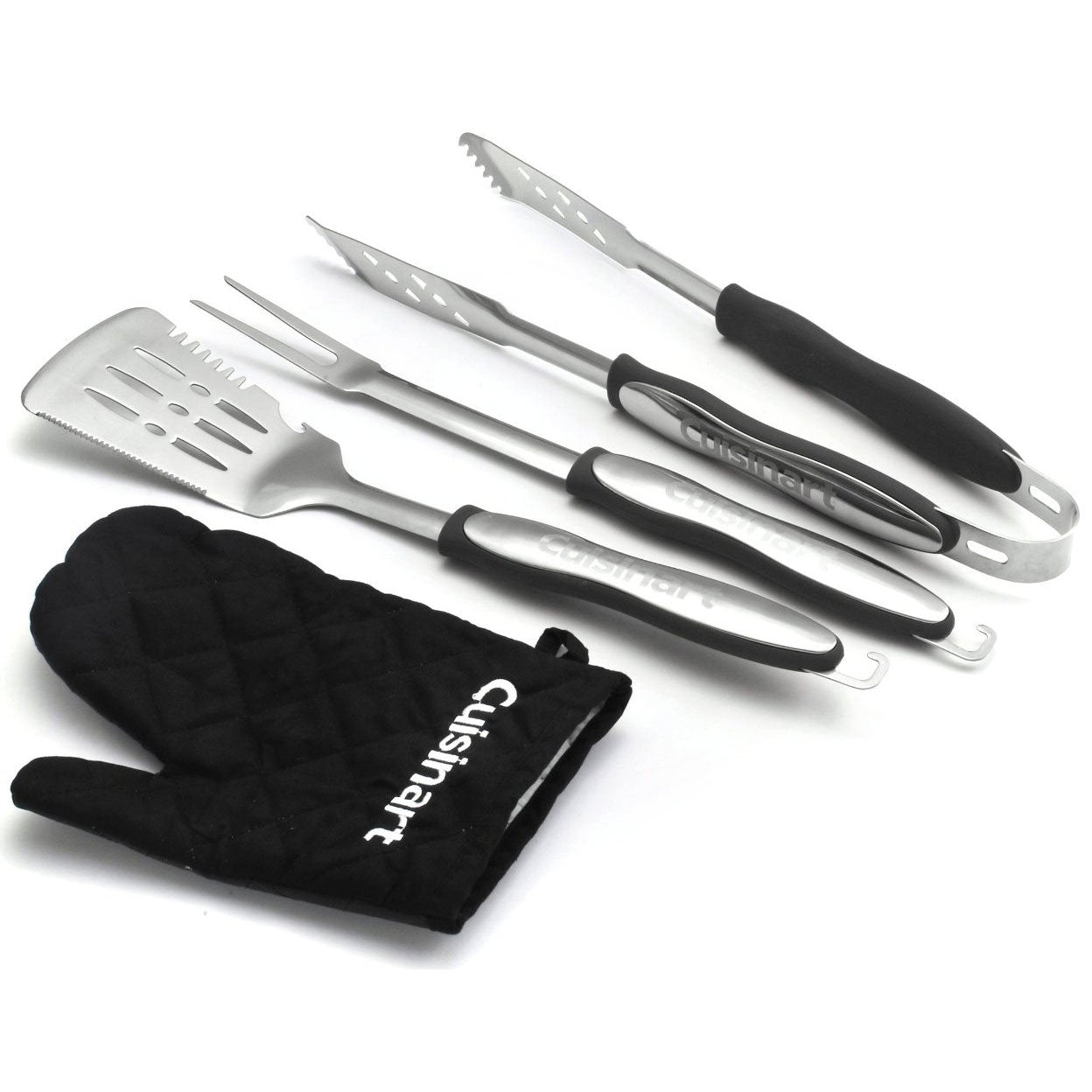 Cuisinart Jogo de Utensílios para Churrasco 3 Peças com Luva