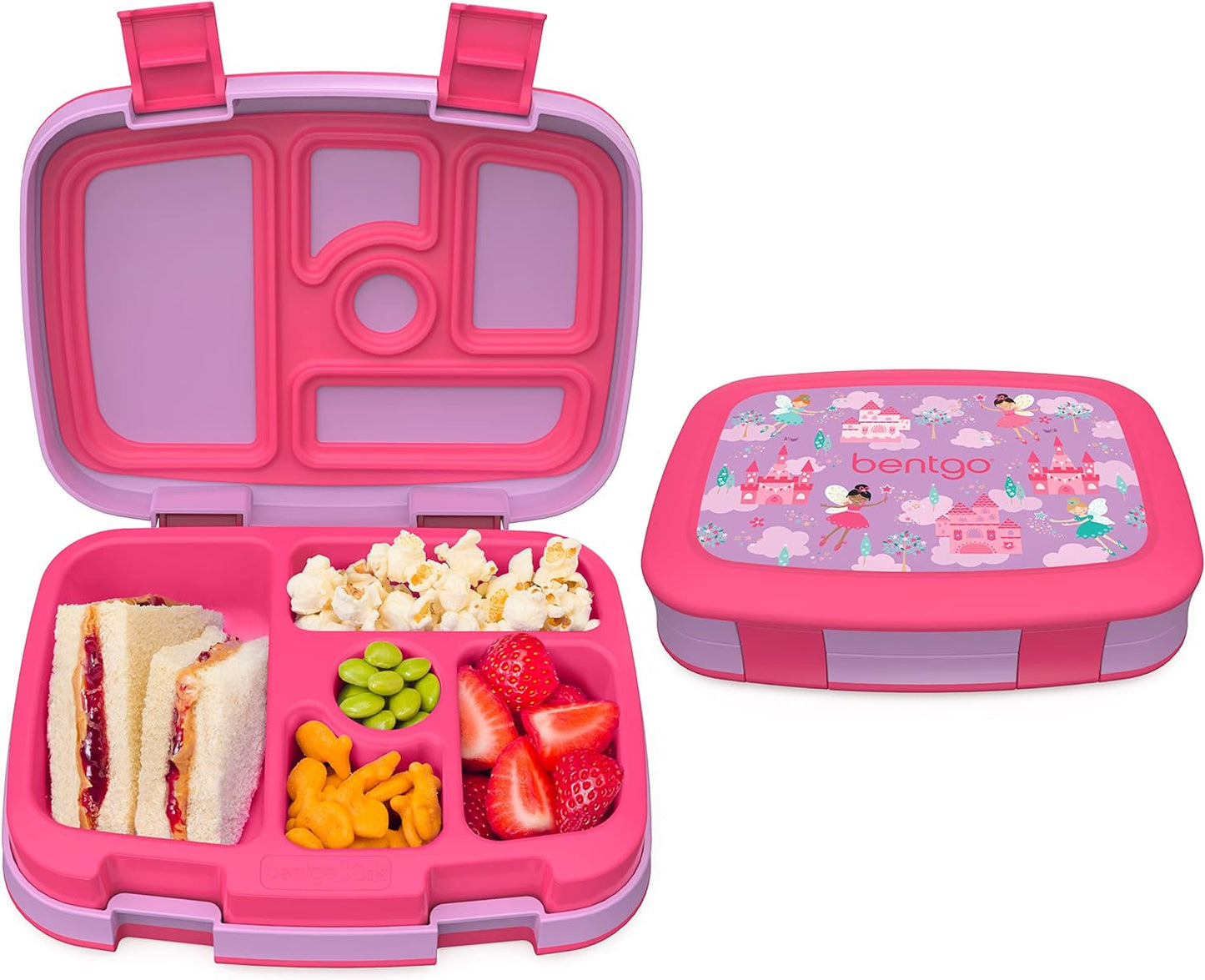 Bentgo® Lancheira infantil à prova de vazamento rosa
